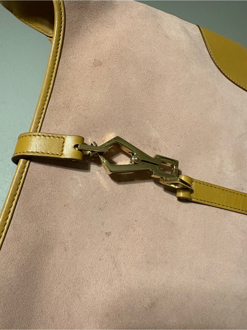 Gucci Vintage Pink Suede Bamboo Jackie  Bag - Picture 3 of 10